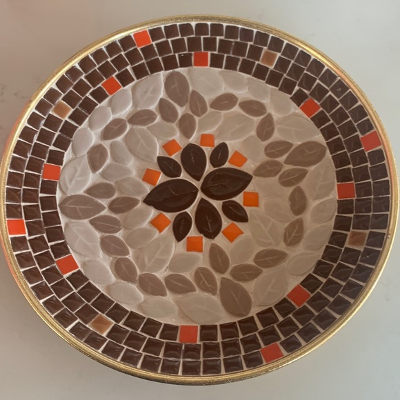 Wonderfully mid century modern mosaic tile plate Made in Japan - Picture 1 of 6